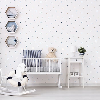 Galerie Wallcoverings Product Code G56520 - Just 4 Kids 2 Wallpaper Collection - Blue Grey Beige White Colours -  