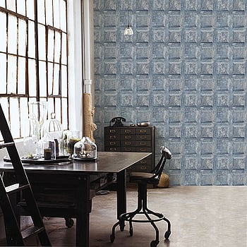 Galerie Wallcoverings Product Code G56562 - Nostalgie Wallpaper Collection - Blue Beige Colours -  
