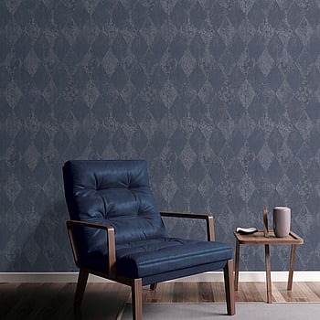 Galerie Wallcoverings Product Code G67790 - Ambiance Wallpaper Collection - Navy Blue Colours -  