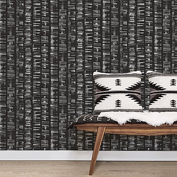 Galerie Wallcoverings Product Code G78280 - Bazaar Wallpaper Collection - Black Grey Silver Colours -  