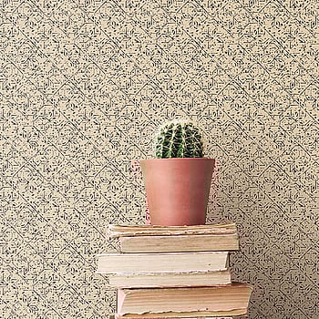 Galerie Wallcoverings Product Code G78335 - Bazaar Wallpaper Collection - Black Light Ochre Colours -  