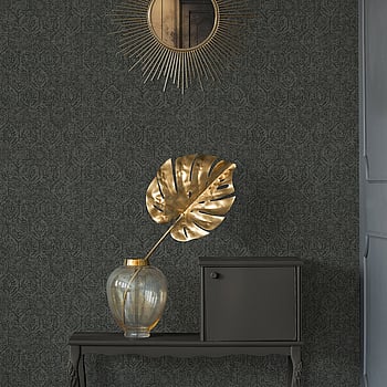Galerie Wallcoverings Product Code HV41026 - Havana Wallpaper Collection - Grey Black Colours -  