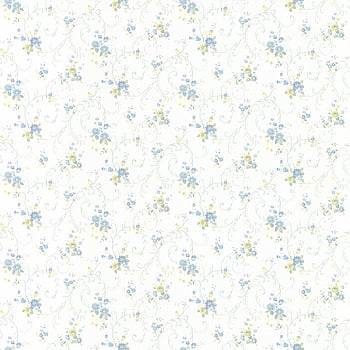 Galerie Wallcoverings Product Code PF38115 - Pretty Prints Wallpaper Collection - Light Blue, Yellow, Light Green Colours -  