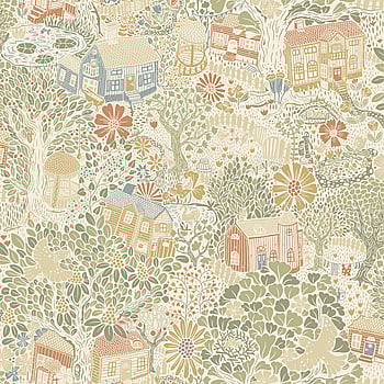 Galerie Wallcoverings Product Code S63001 - Sommarang 2 Wallpaper Collection - Green, yellow, red Colours -  