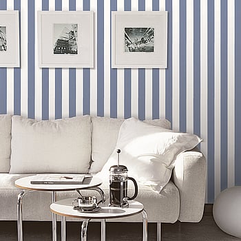 Galerie Wallcoverings Product Code SY33921 - Simply Stripes 3 Wallpaper Collection - Blue Colours -  