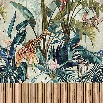 Galerie Wallcoverings Product Code WH45221M - Welcome Home Murals Wallpaper Collection - Blue, Brown, Multi-colour Colours -  